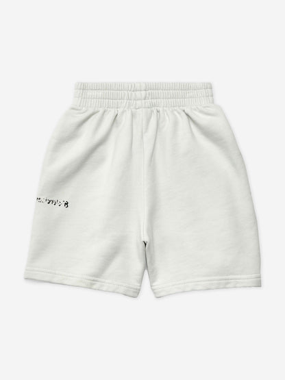 Balenciaga 儿童白色徽标慢跑短裤