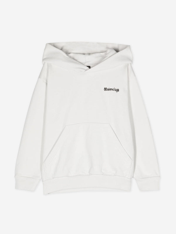 Balenciaga 儿童经典连帽衫（白色）
