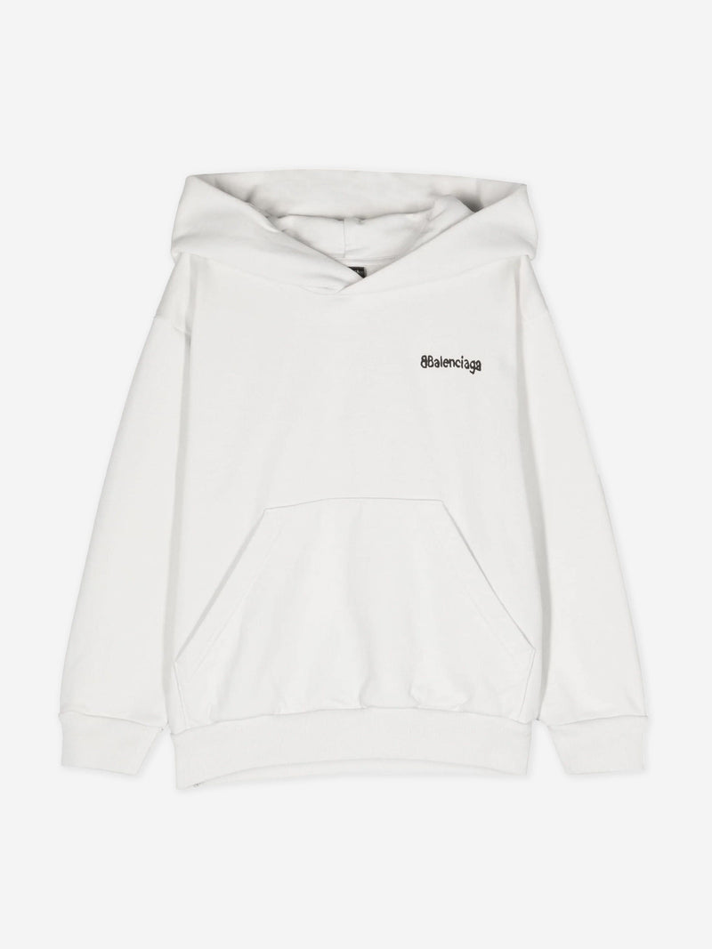 Balenciaga 儿童经典连帽衫（白色）