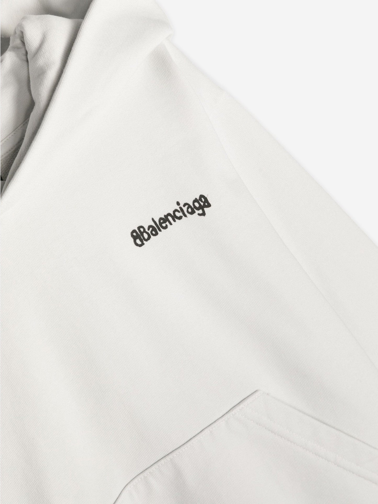 Balenciaga 儿童经典连帽衫（白色）