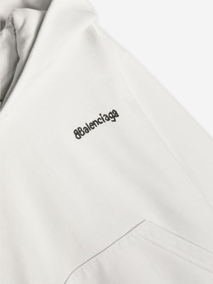 Balenciaga 儿童经典连帽衫（白色）