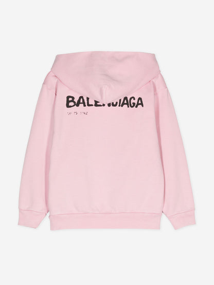 Balenciaga 儿童经典连帽衫（粉色）