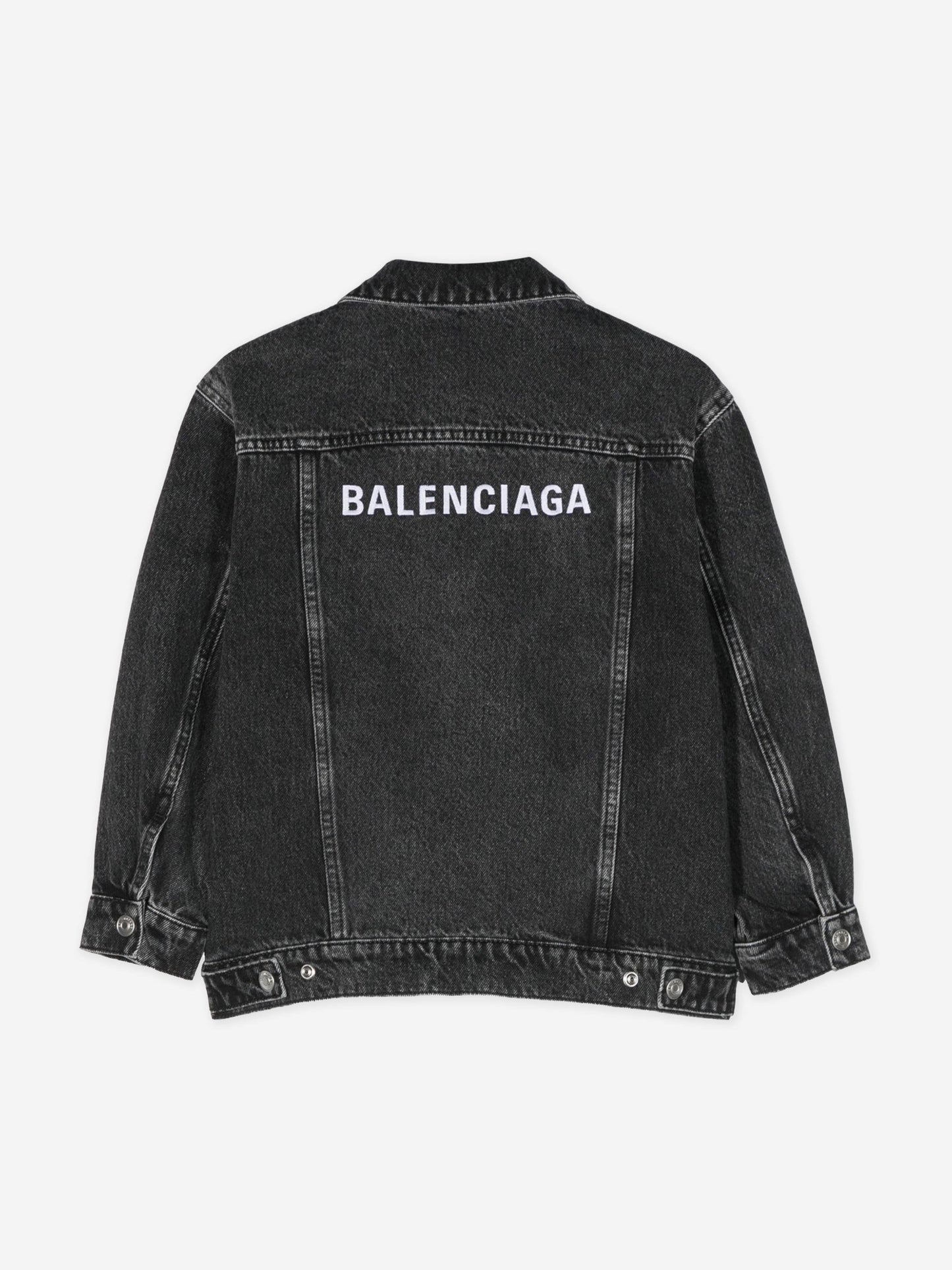 Balenciaga 儿童黑色牛仔夹克