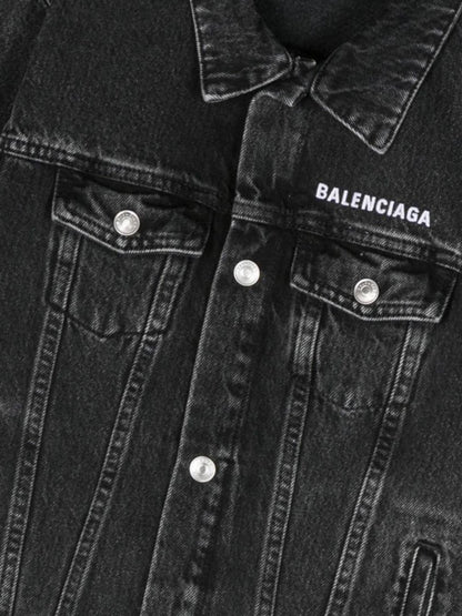 Balenciaga 儿童黑色牛仔夹克