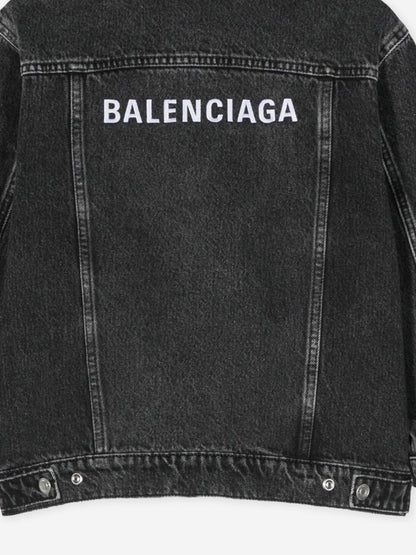 Balenciaga 儿童黑色牛仔夹克
