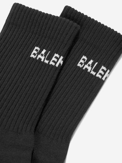 Balenciaga 儿童黑色网球袜