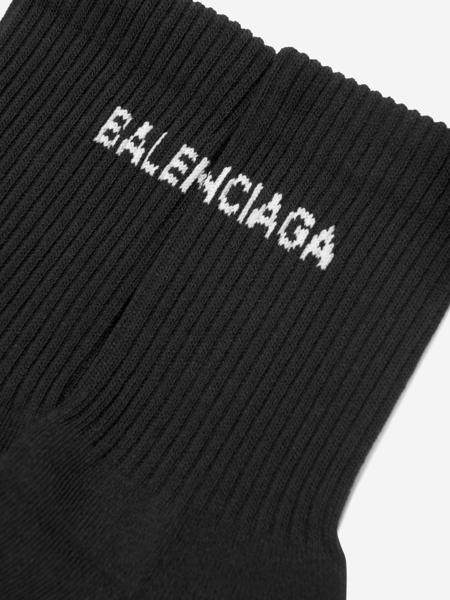 Balenciaga 儿童黑色网球袜