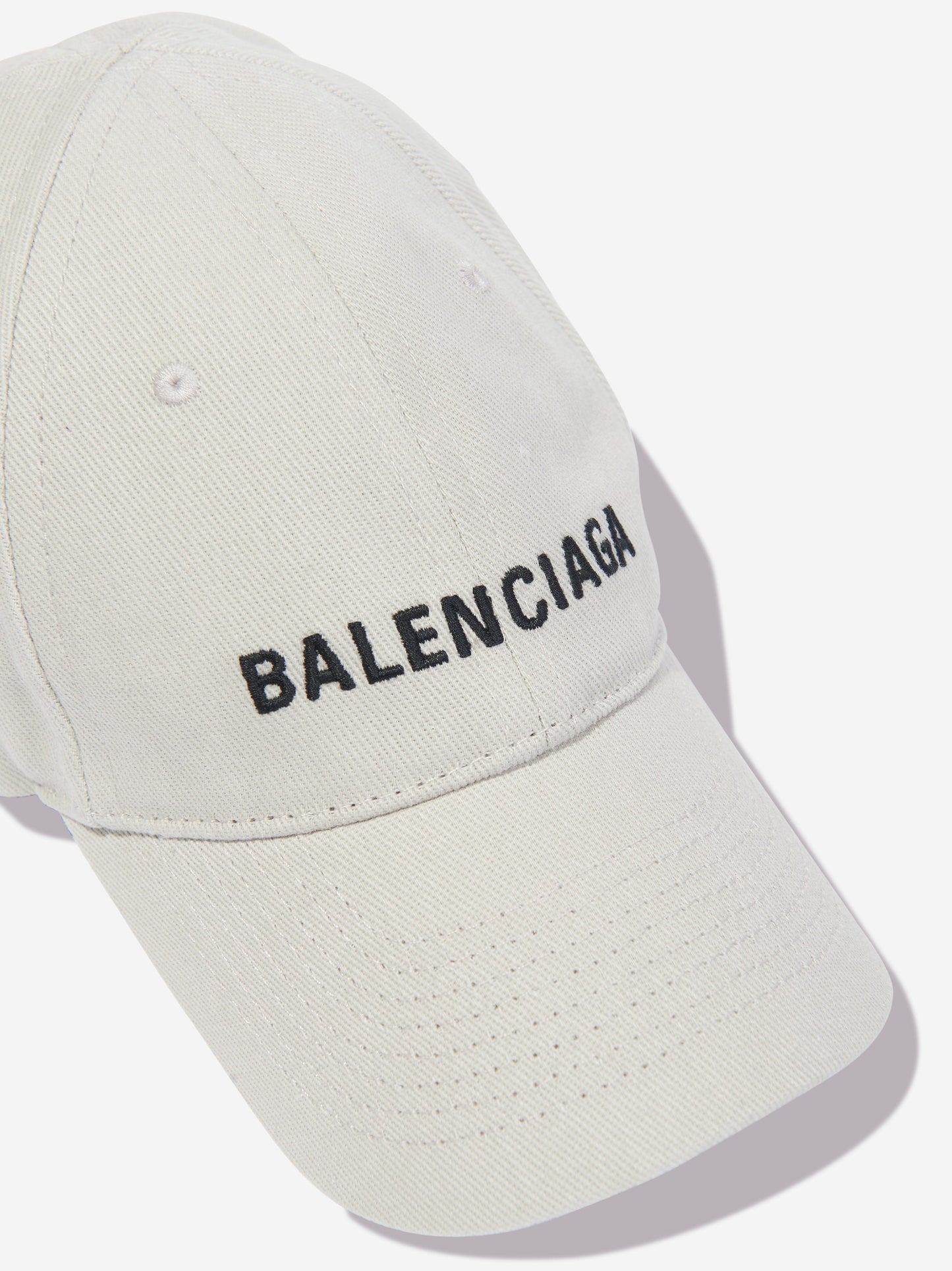 Balenciaga Kids 象牙色徽标帽