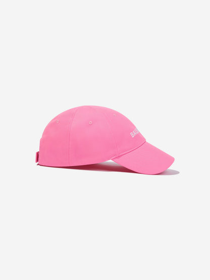 Balenciaga Kids 粉色徽标帽