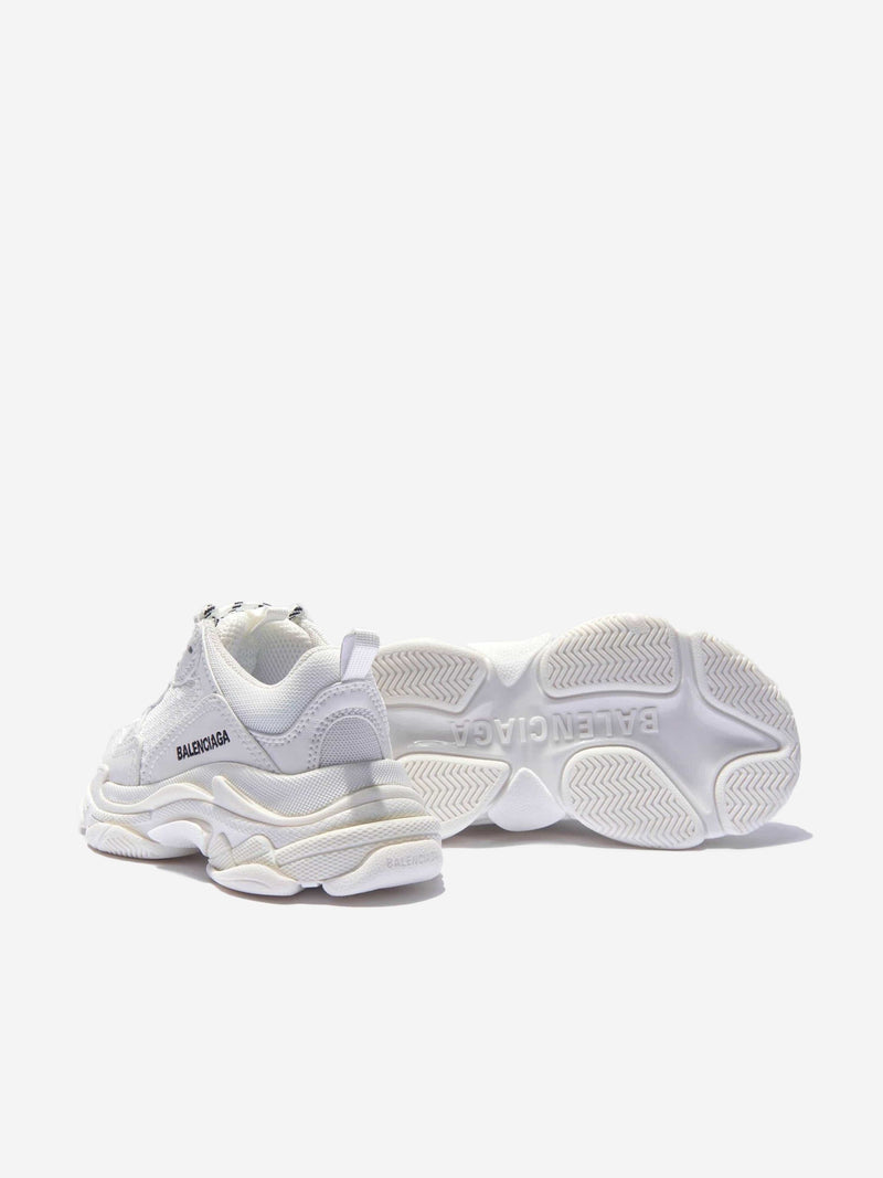 Balenciaga 儿童 Triple S 运动鞋（白色）