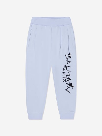 Balmain 男童徽标印花运动裤