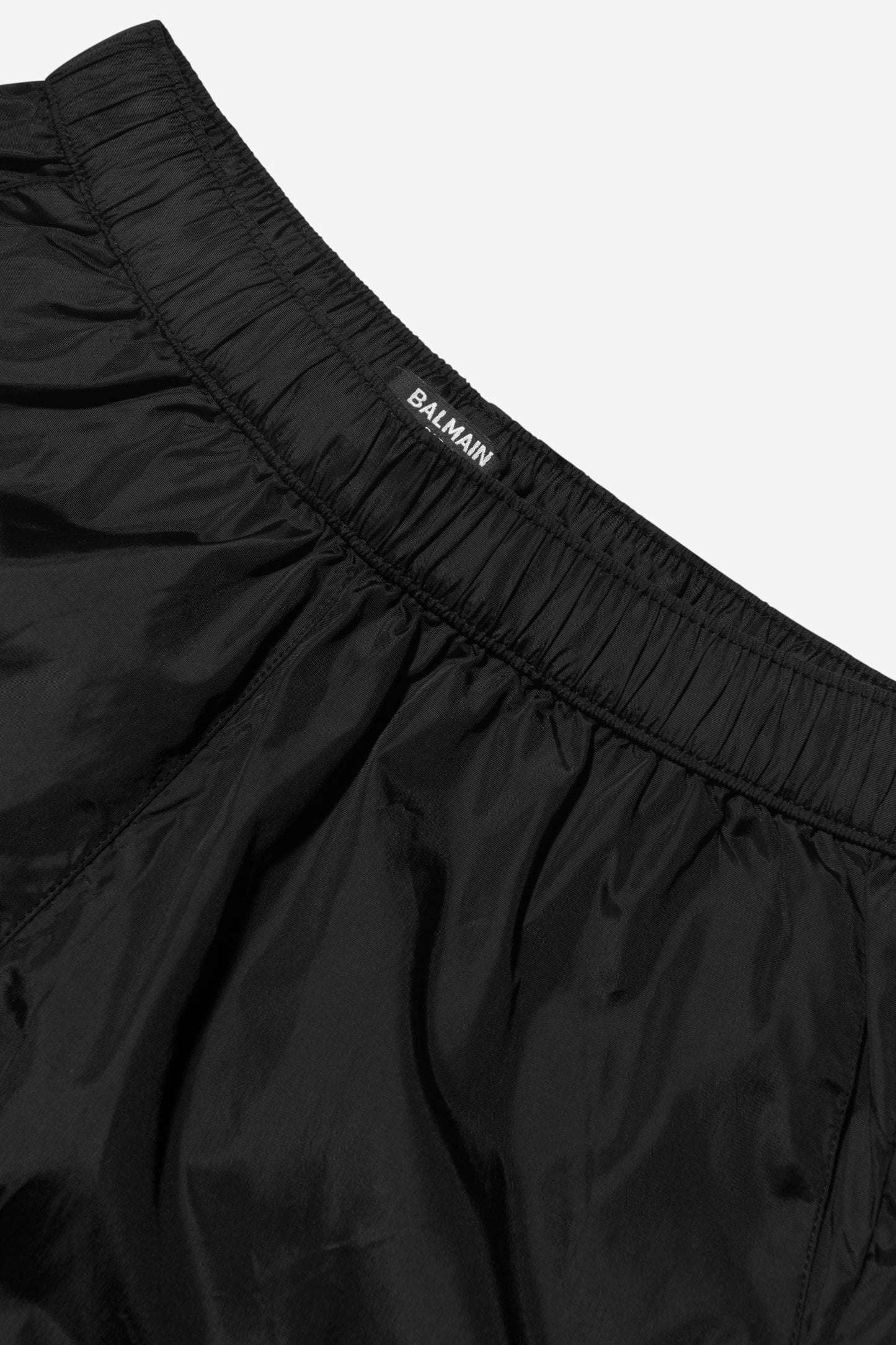 Balmain 男童拼色徽标泳裤