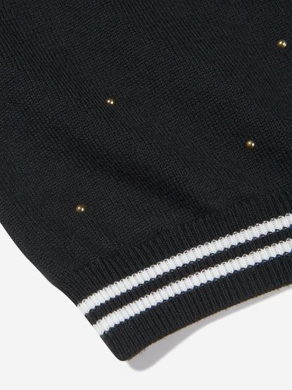 Balmain 女童羊毛针织徽标连衣裙