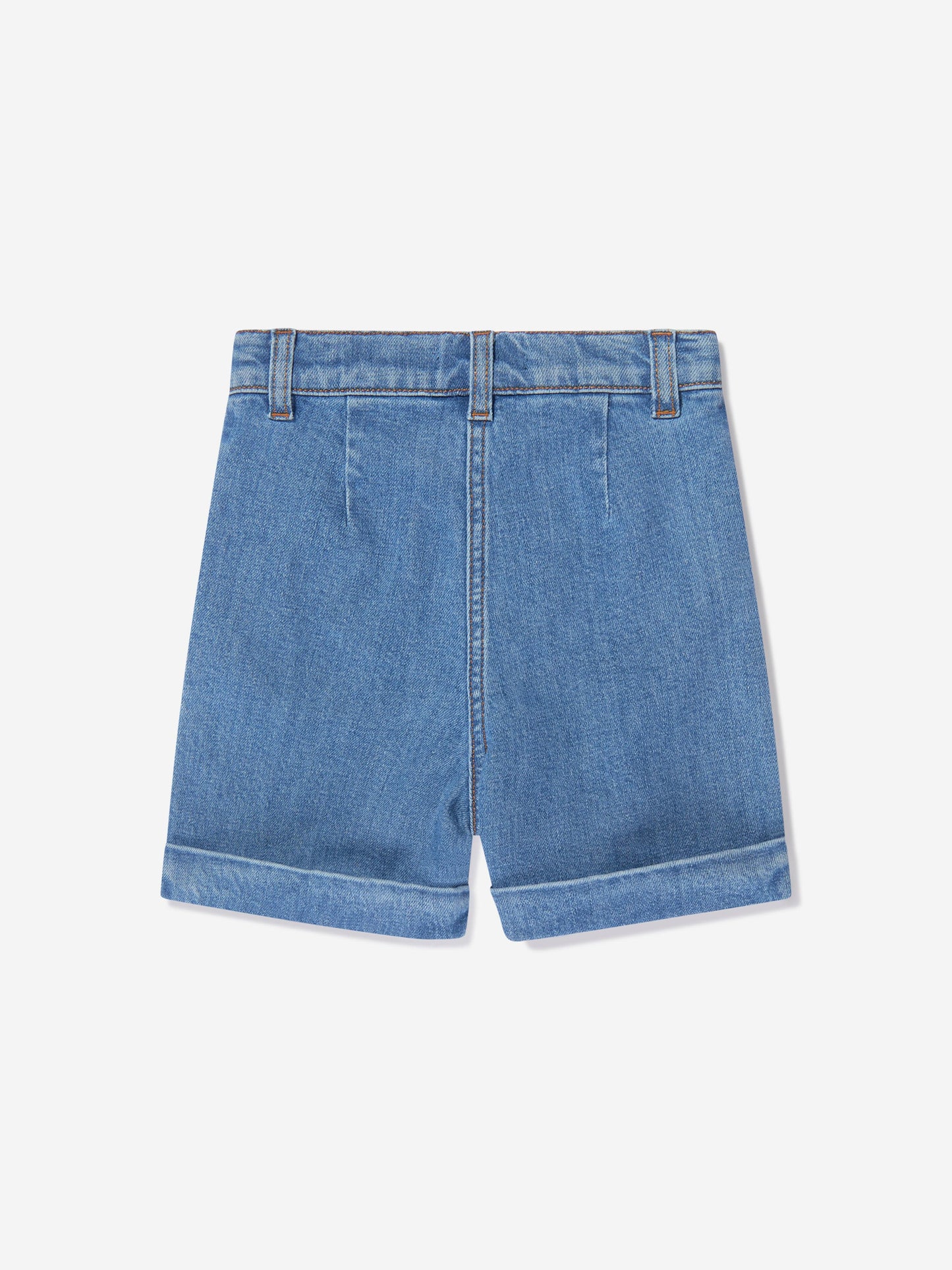 Balmain 女童蓝色牛仔短裤