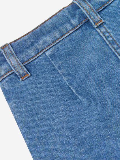 Balmain 女童蓝色牛仔短裤