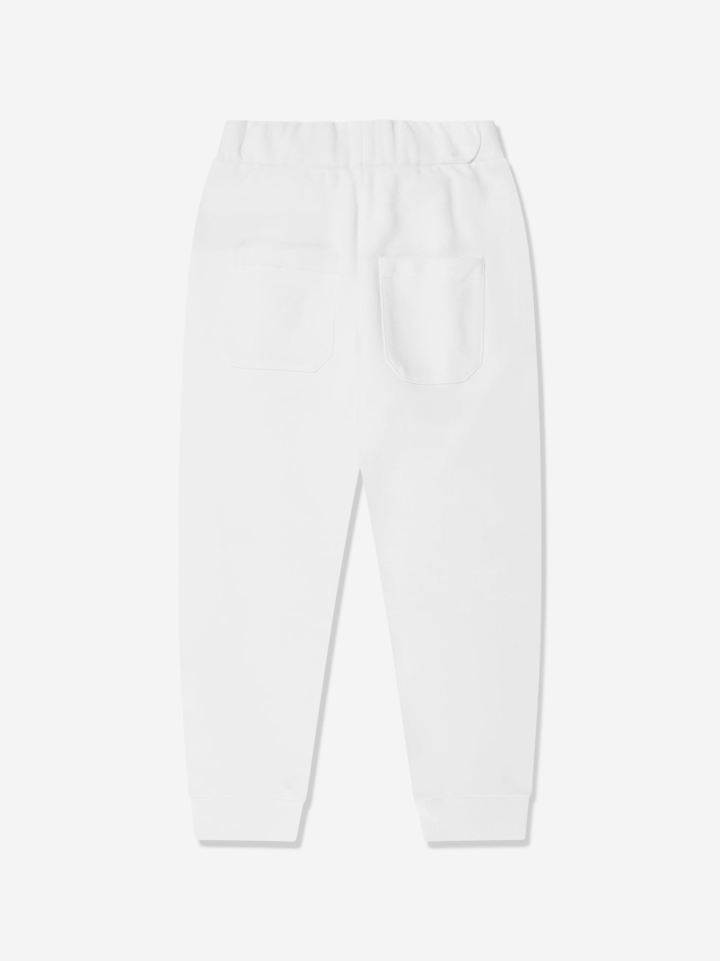 Balmain 女童白色徽标慢跑裤