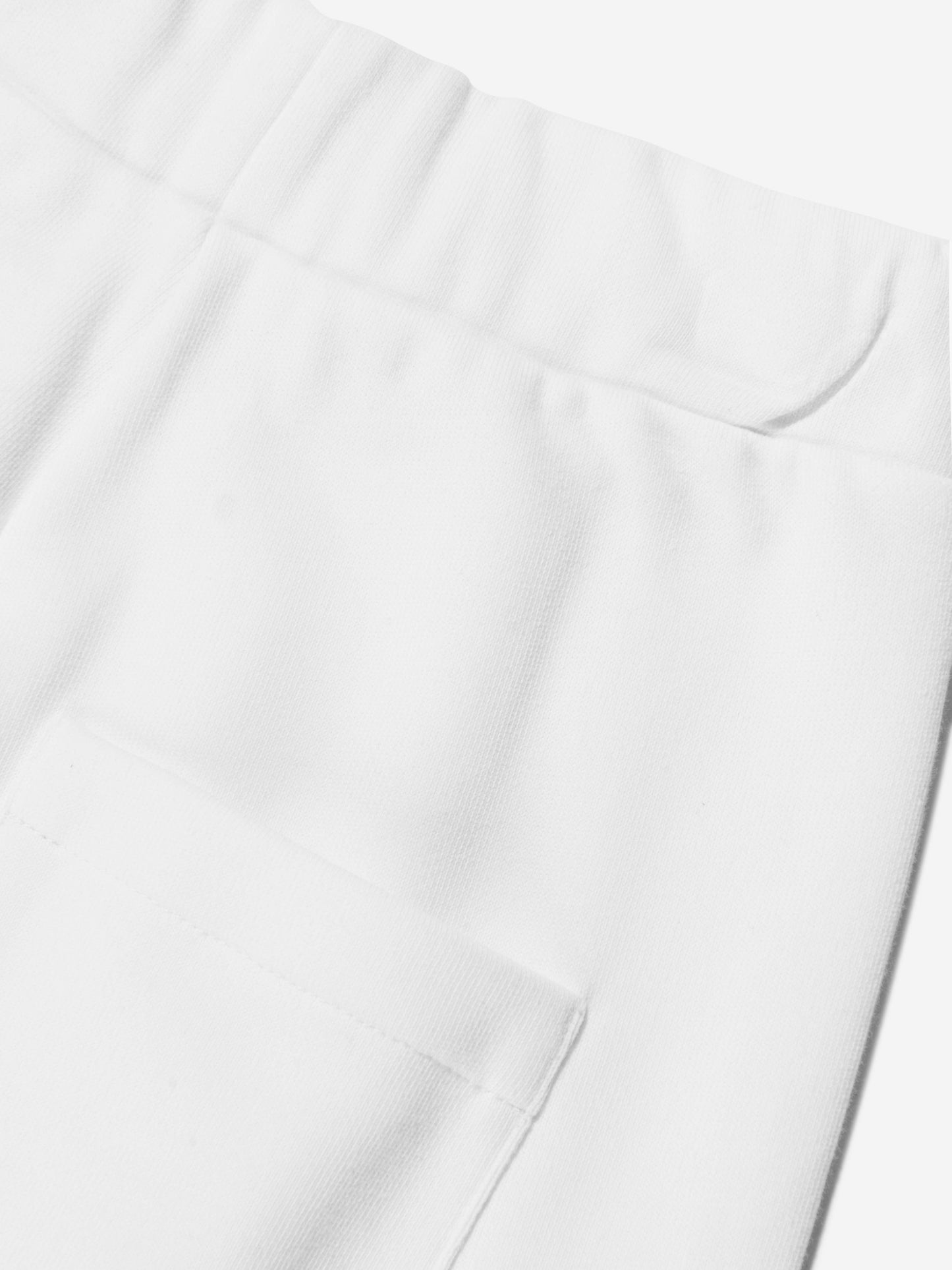 Balmain 女童白色徽标慢跑裤