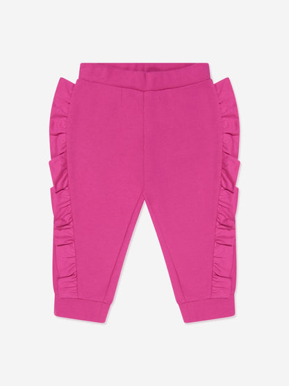 Balmain 女婴荷叶边装饰运动裤
