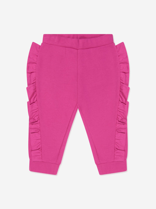 Balmain 女婴荷叶边装饰运动裤