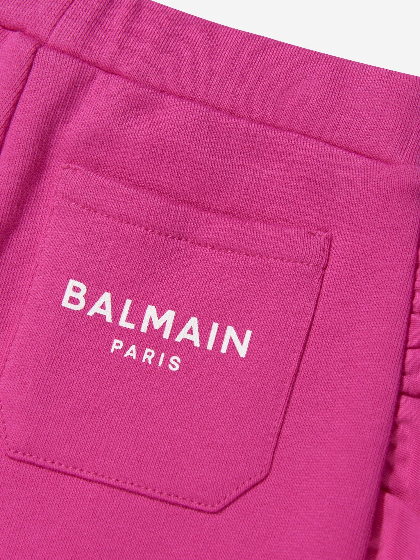 Balmain 女婴荷叶边装饰运动裤