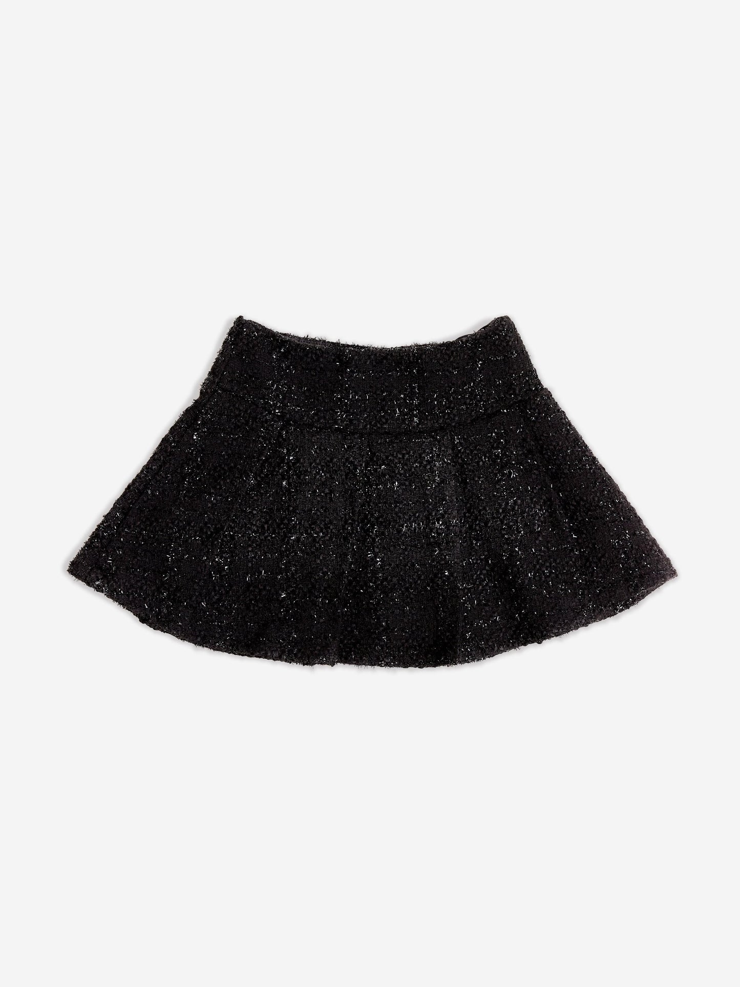 BCBG 女童黑色粗花呢短裙