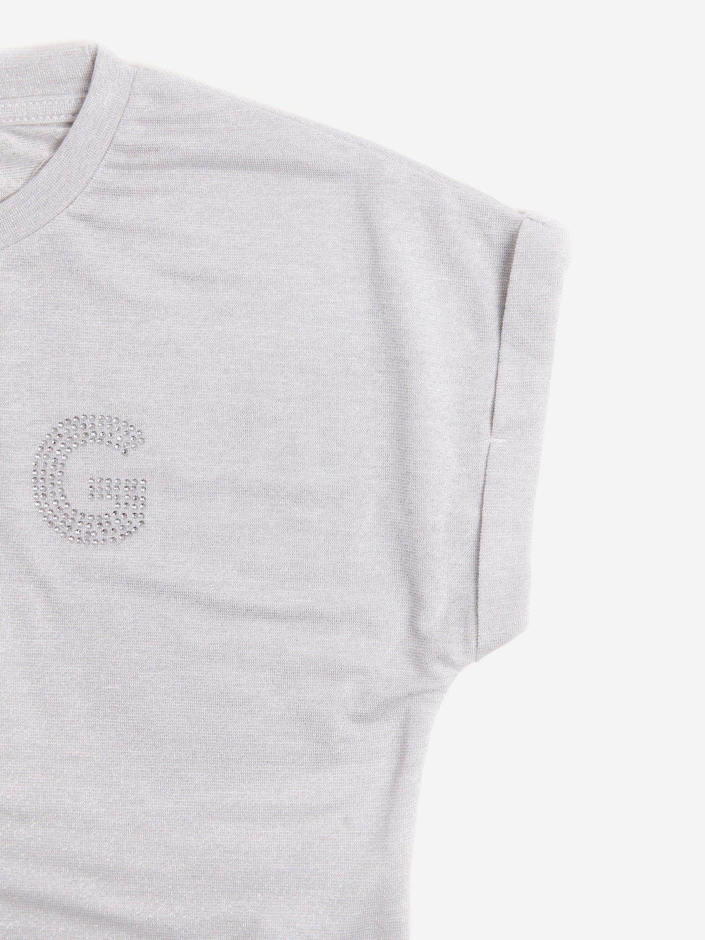 BCBG 女童闪光 T 恤（灰色）