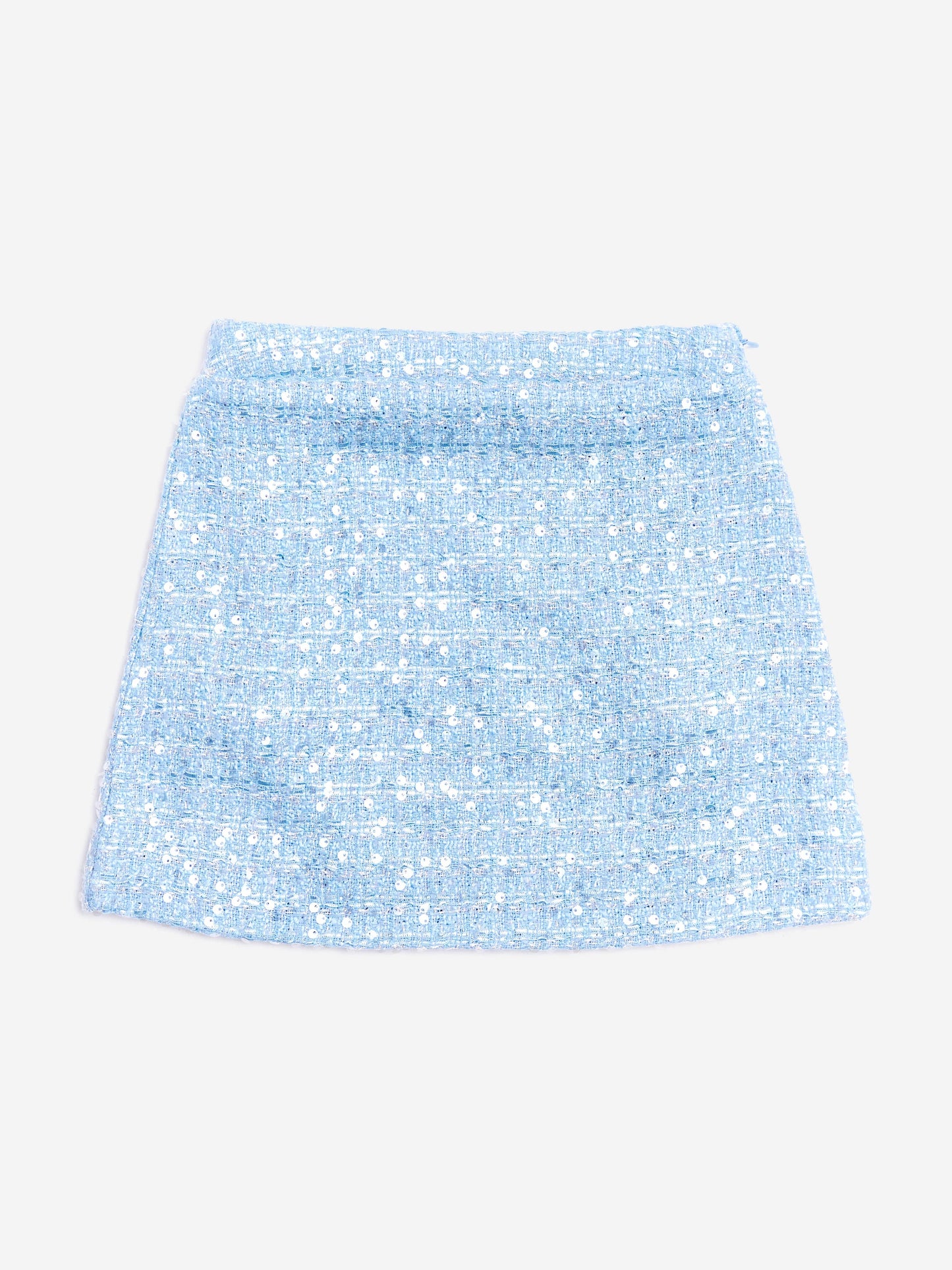 BCBG Girls Tweed Pencil Skirt in Blue
