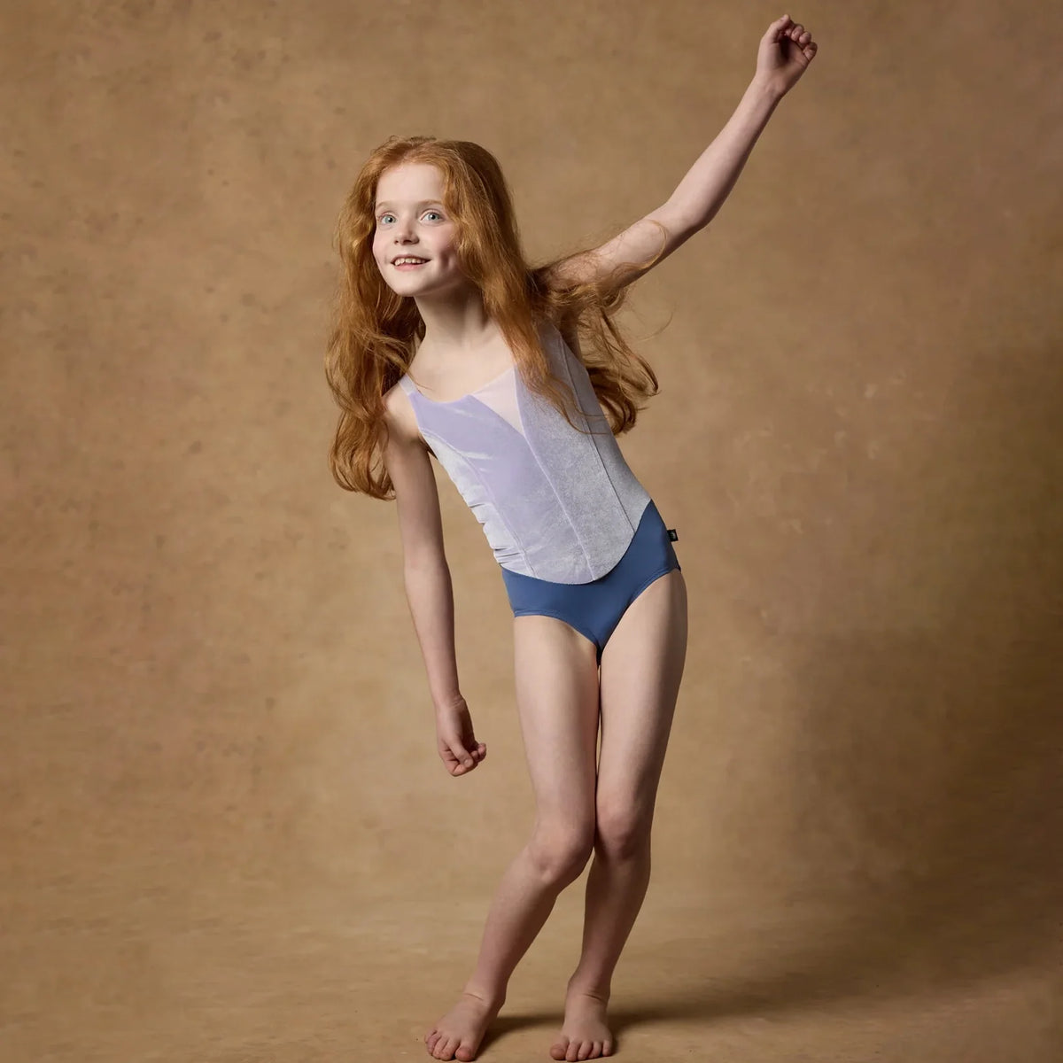 女童浅紫色丝绒芭蕾舞连体衣(BELLA LEOTARD PRELUDE/VERBENA MISTRAL MARSHMALLOW)