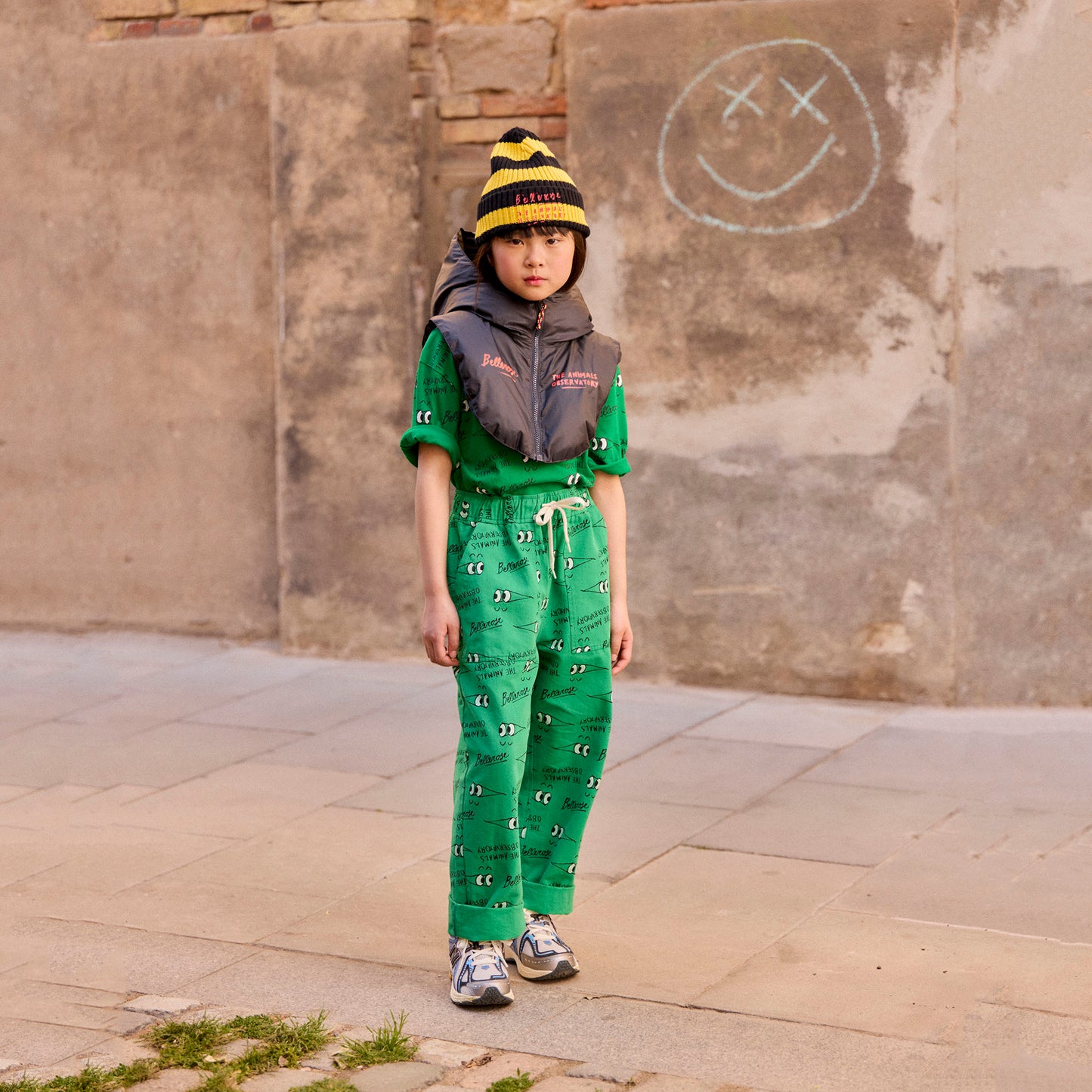 儿童深蓝色夹棉帽子