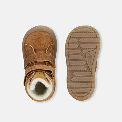 儿童棕色"Siggi II TEX"高帮鞋