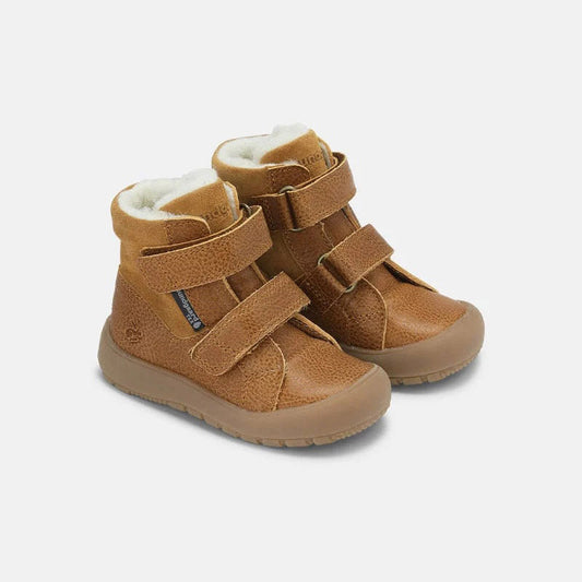 儿童棕色"Siggi II TEX"高帮鞋