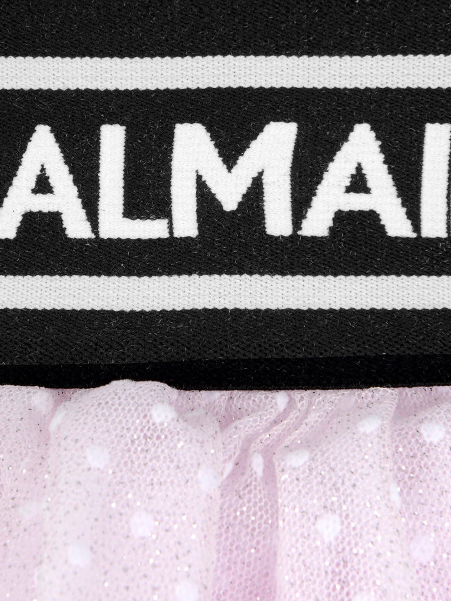 Balmain 女童圆点薄纱裙
