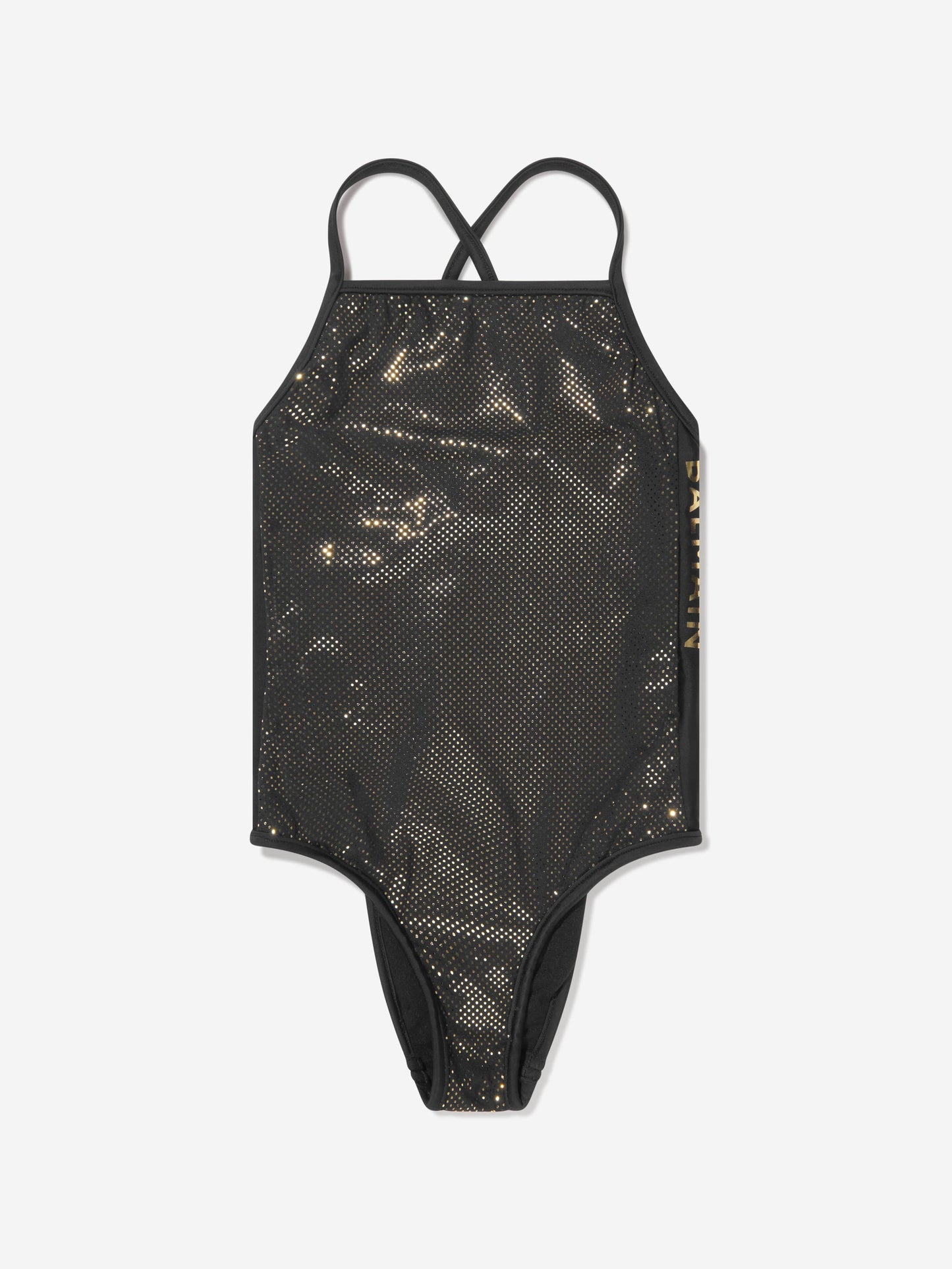 Balmain 女童黑色徽标泳衣