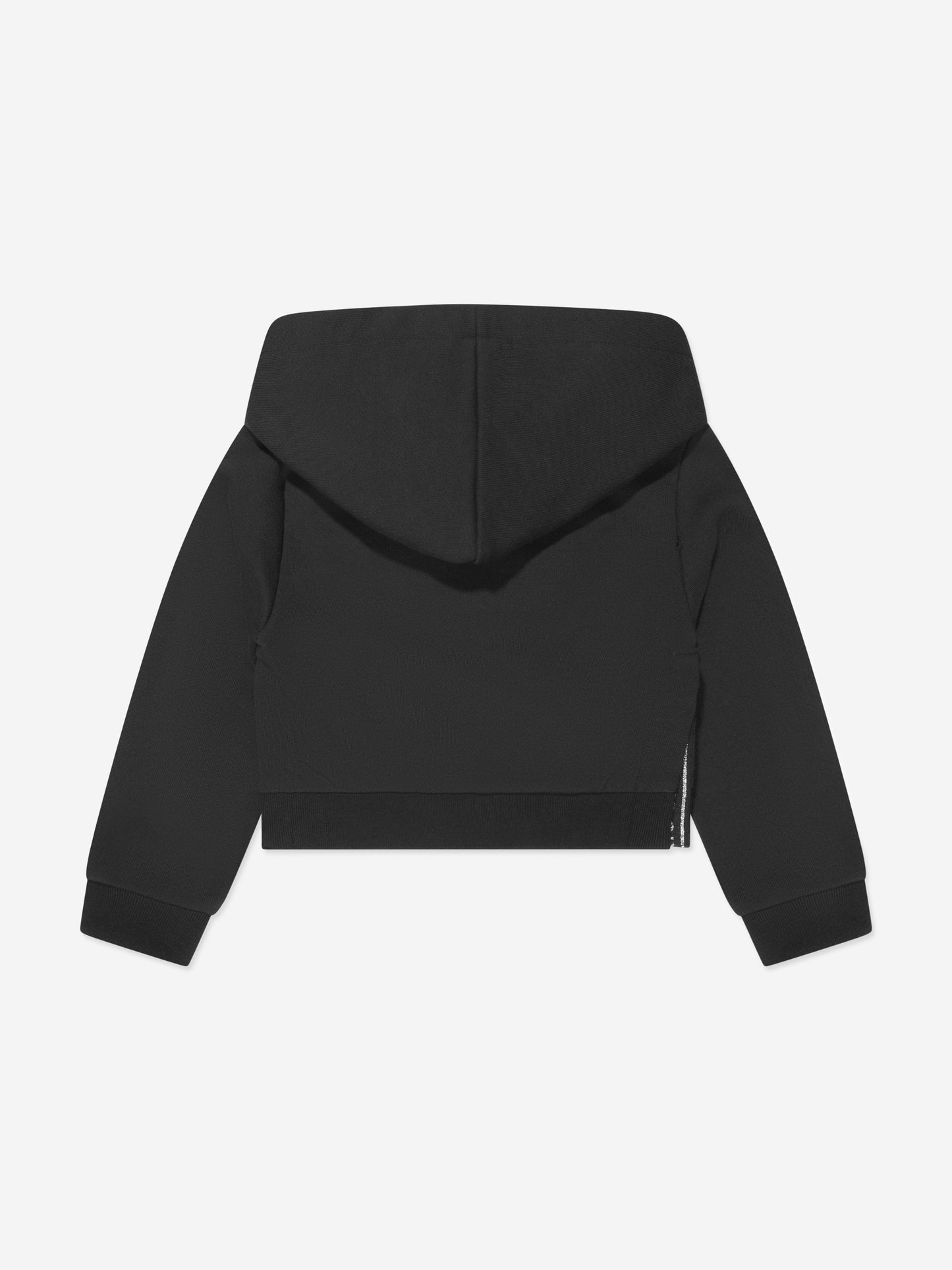 Balmain 女童黑色徽标连帽衫