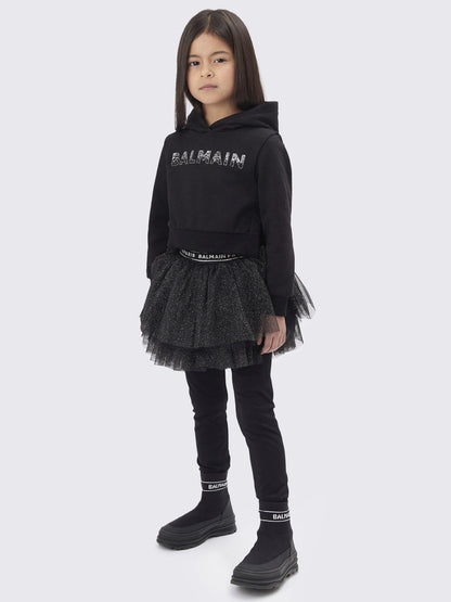 Balmain 女童 Tutu 紧身裤（黑色）