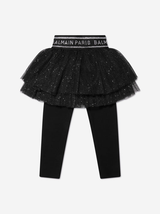 Balmain 女童 Tutu 紧身裤（黑色）