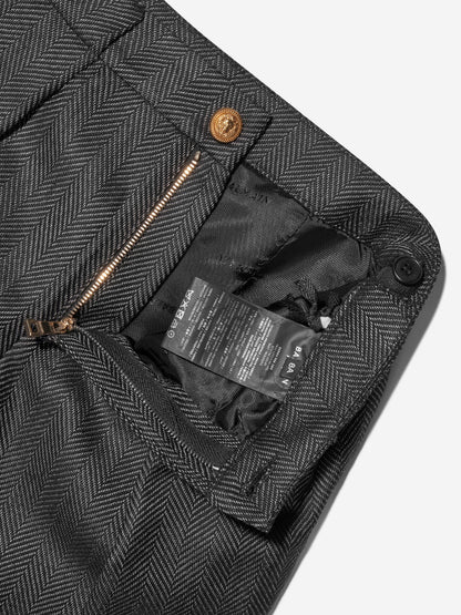Balmain 男童黑色西装长裤