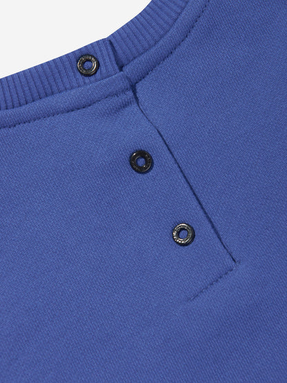 Balmain 男婴蓝色徽标运动衫