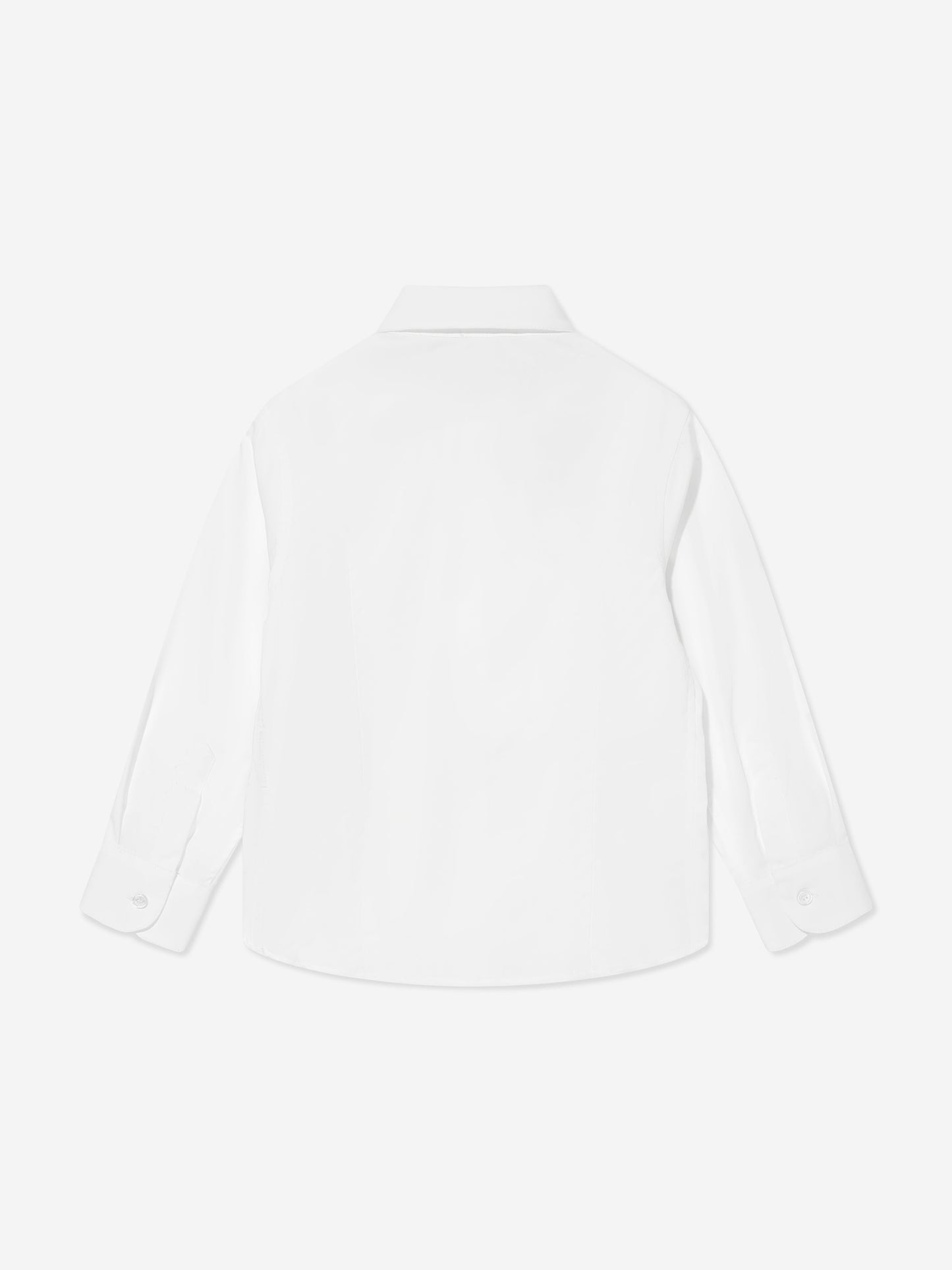 Balmain 男童白色徽标领衬衫