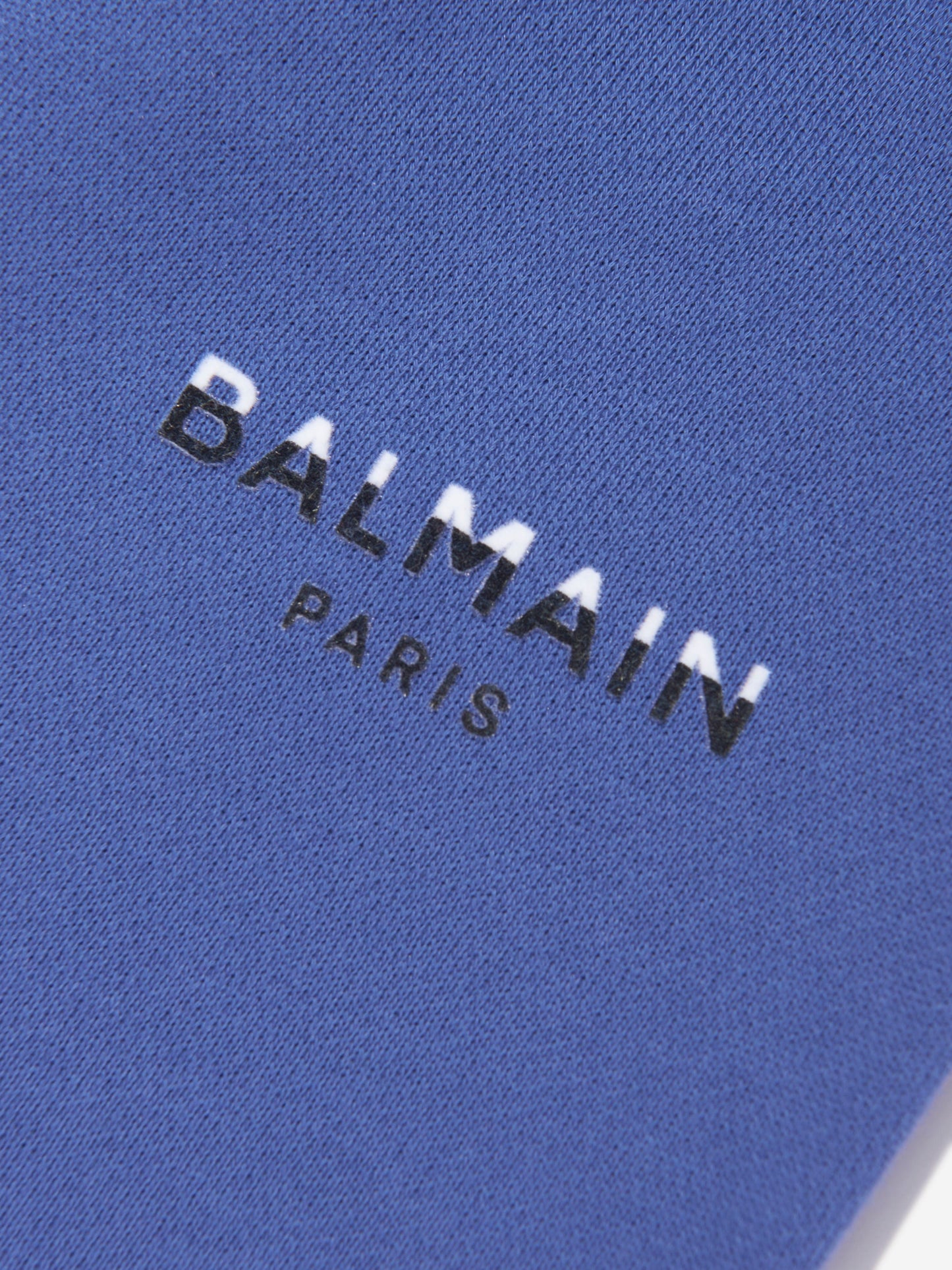 Balmain 男婴蓝色徽标慢跑裤