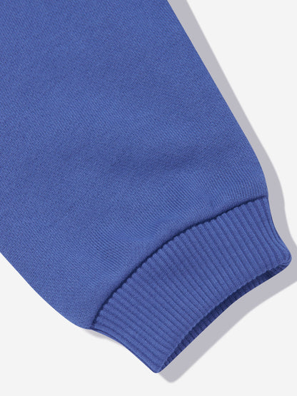 Balmain 男婴蓝色徽标慢跑裤