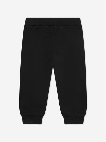 Balmain Baby Paris 徽标慢跑裤（黑色）
