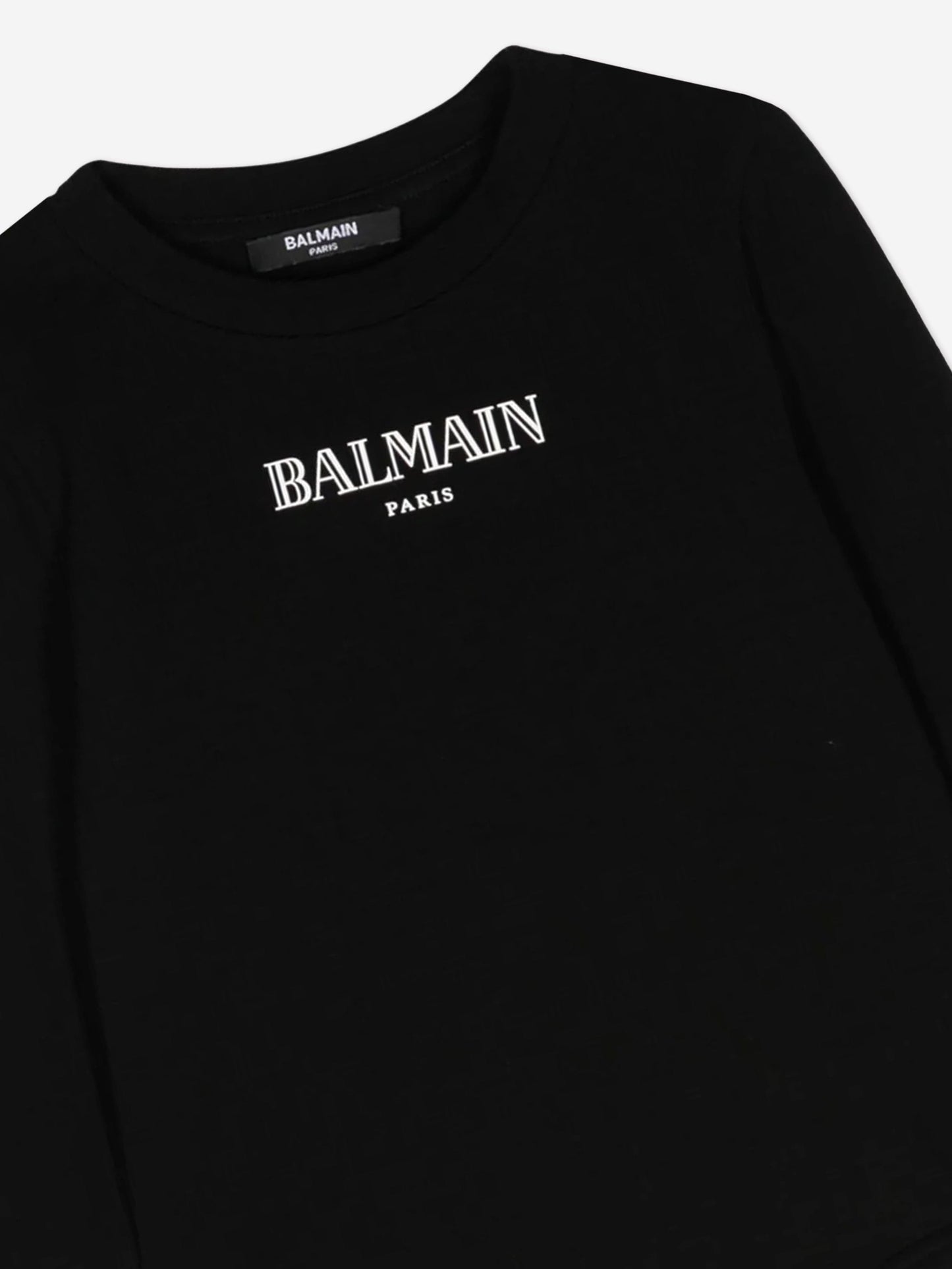 Balmain 女童黑色徽标紧身衣