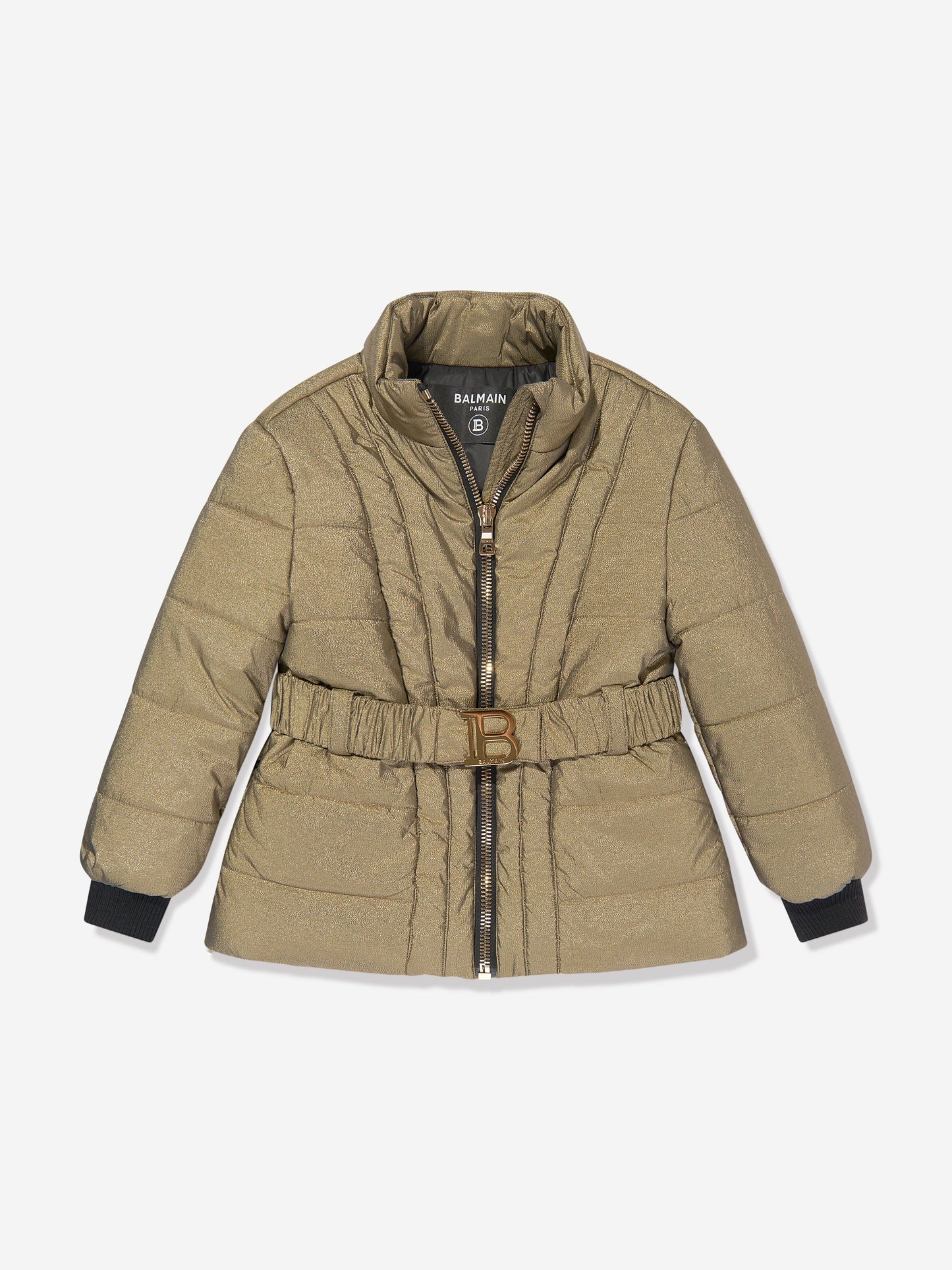 Balmain 女童金色羽绒夹克