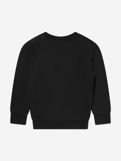Balmain Kids Paris 徽标运动衫（黑色）