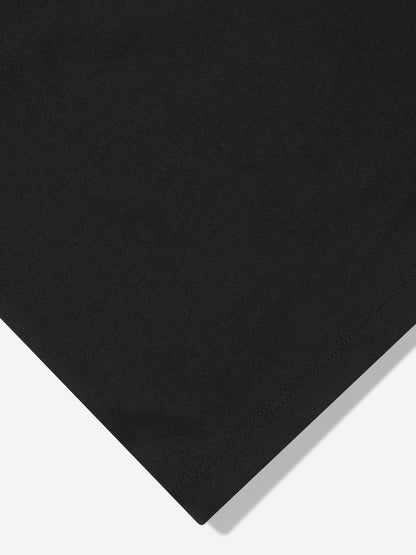 Balmain 女童黑色徽标 T 恤