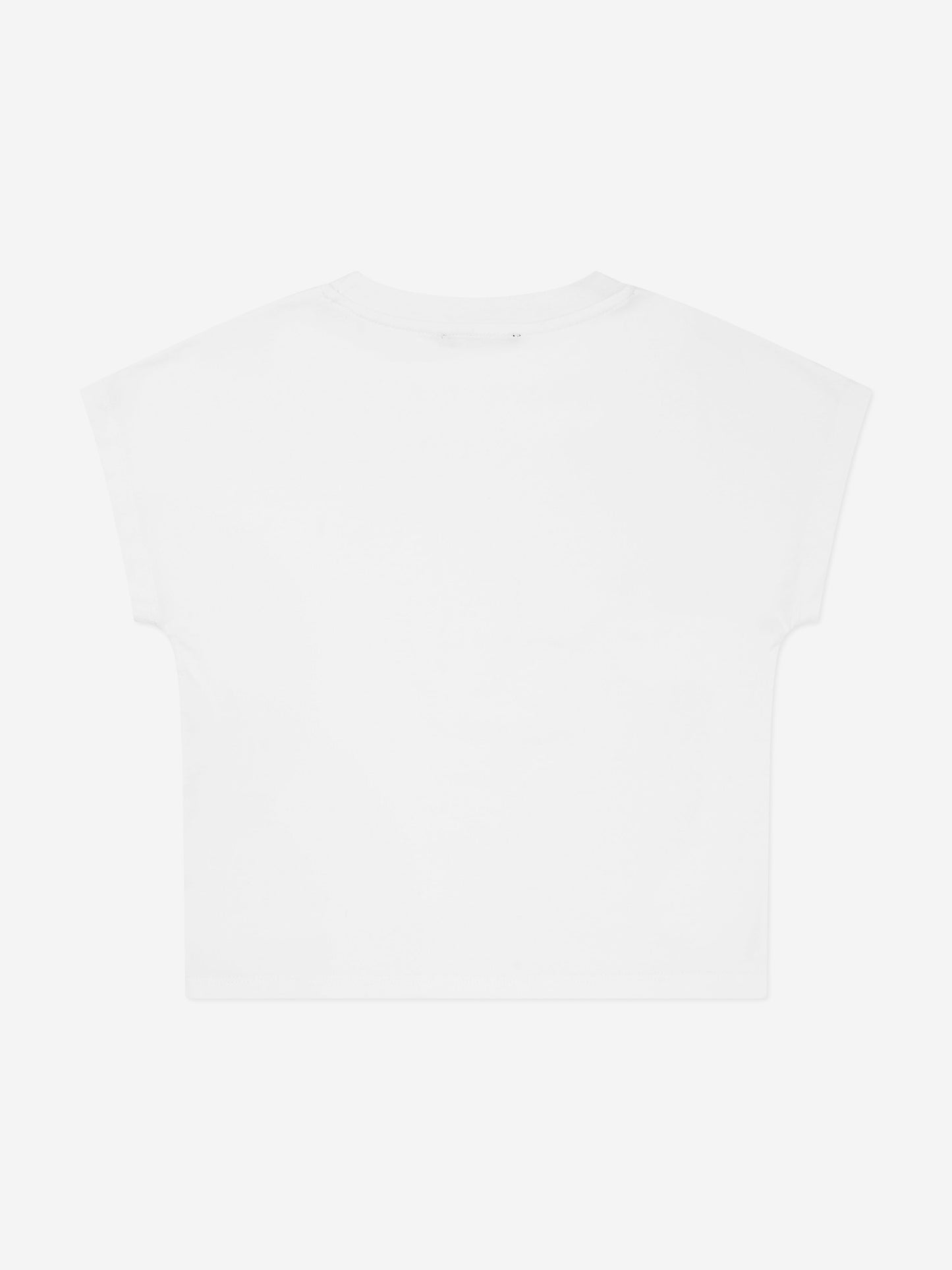 Balmain 女童白色徽标 T 恤