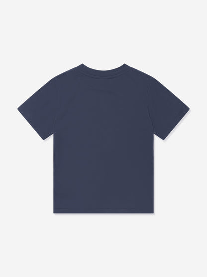 Balmain Kids 徽标 T 恤（海军蓝）