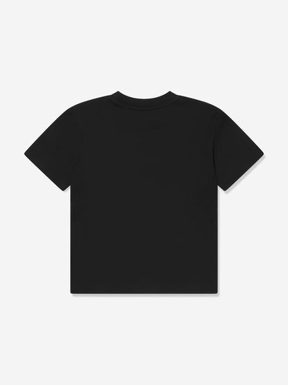 Balmain Kids Paris 徽标 T 恤（黑色）