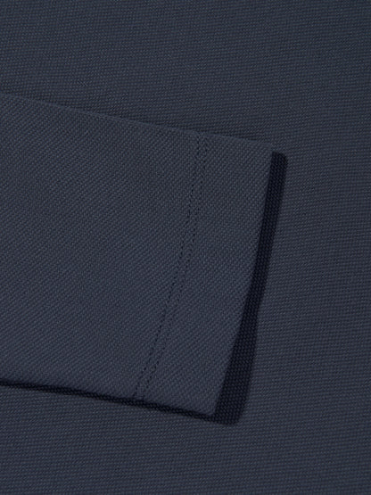 Balmain 男童长袖 Polo 衫（海军蓝）